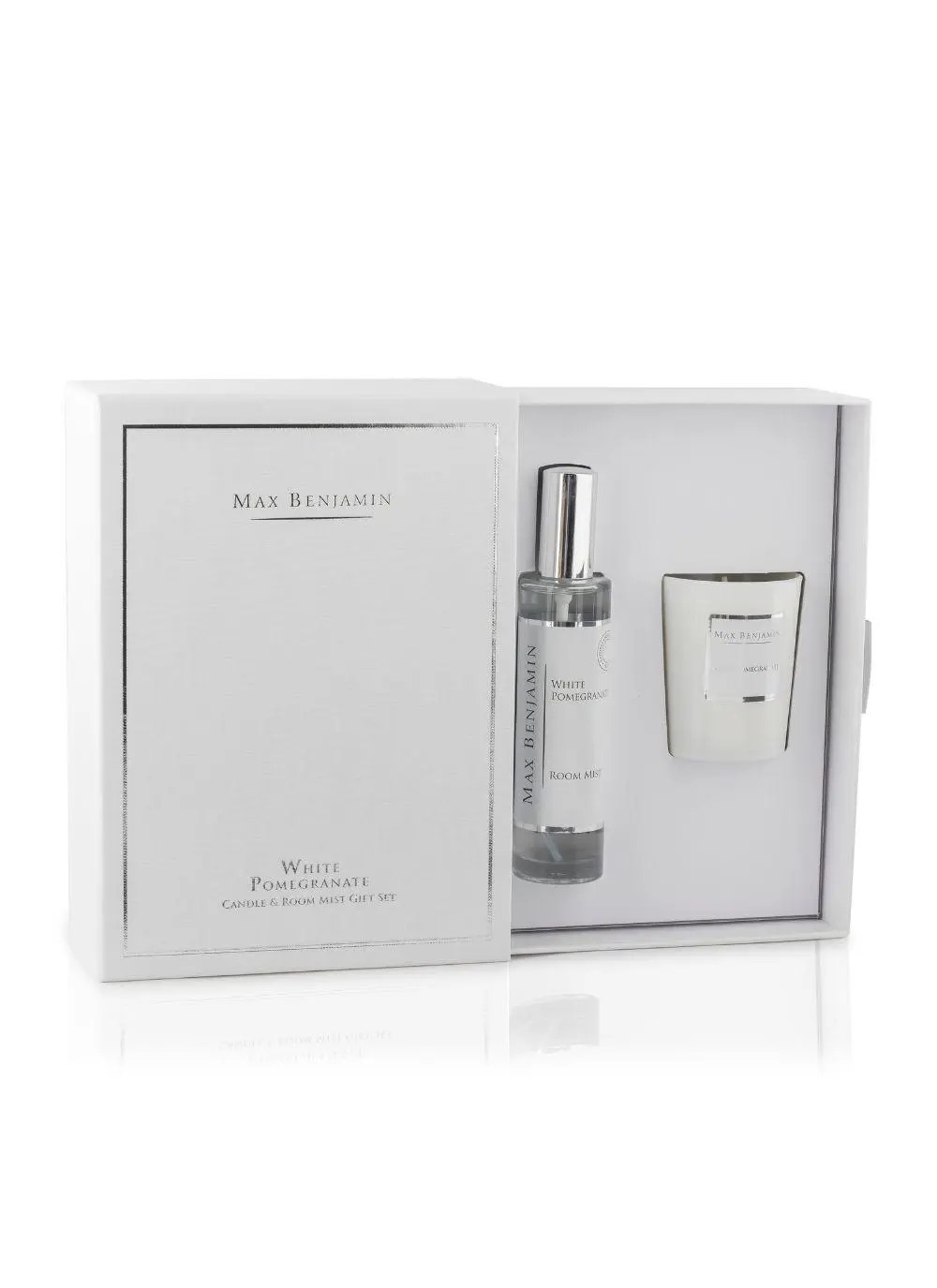 White Pomegranate Candle & Room Mist Set Blarney
